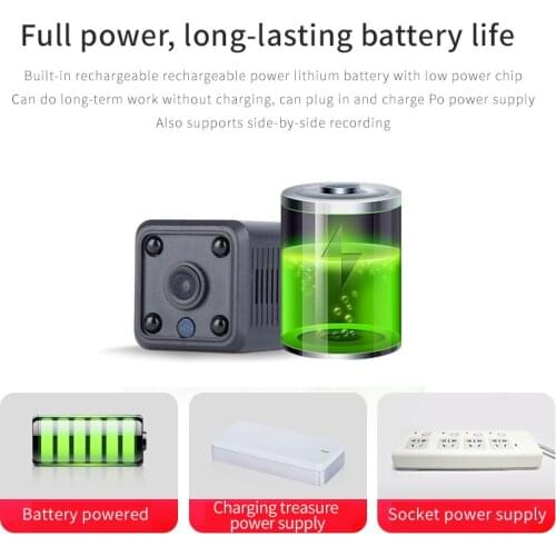 Storage TF Card Survellance camera monitor automatic encryption night vision alarm push remote live broadcast WIFI connection