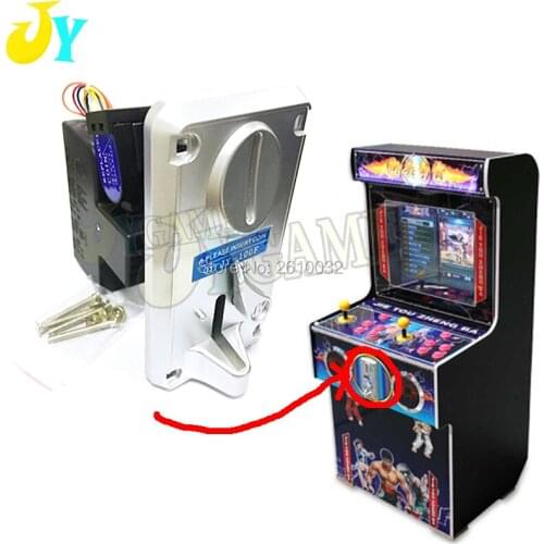 Plastic Panel Advanced Front Entry CPU JY-100F Coin Selector Coin Acceptor Arcade Games Coin Slot For Vending Machine