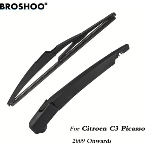 BROSHOO Car Rear Wiper Blades Back Windscreen Wiper Arm For Citroen C3 Picasso Hatchback (2009-) 295mm,Windshield Auto Styling