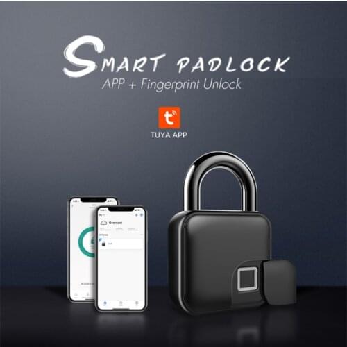Tuya Smart Lock Fingerprint Lock Smart Padlock IP65 Waterproof Keyless Door Lock APP Remote Control Lock