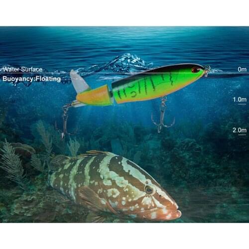 Whopper Popper 35g Topwater Fishing Lures Artificial Hard Bait 3D Eyes with 2 Treble Hooks Rotating Tail Fishing Tackles pesca