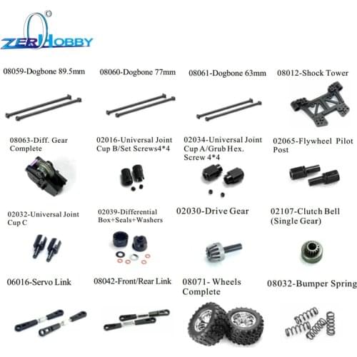 HSP RACING RC CAR REPLACEMENT SPARE PARTS 02107 06016 08042 08071 08032 OF 1/10 SCALE NITRO POWER NP NO.94188