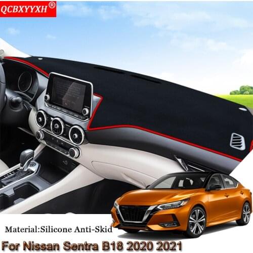 Car Dashboard Protective Mat Shade Cushion Pad Rose Carpet Mat Cover Auto Internal Accessories For Nissan Sentra B18 2020 2021