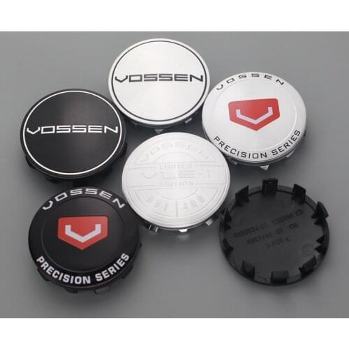 4pcs 56.5mm/53mm clip vossen logo emblem hubcap wheel center cap for rims car replacement cover base