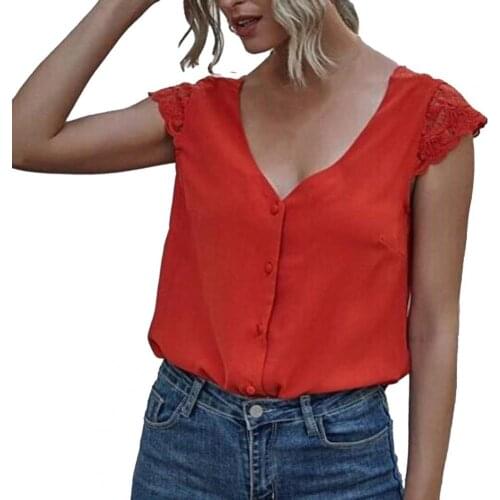 Summer Women T-shirt Lace Backless Summer V Neck Short Sleeve Top Sleeve back adopt lace V neck backless T-shirt Streetwear