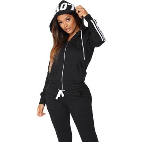 2021 Spring Tracksuit Women 2 Piece Set Print Hoodies+Pants Sportwear Womens Sports Suit Hooded zip up Sweatshirt Sets Female