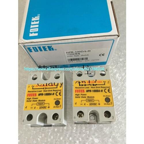 100% New Originla Fotek Single-Phase Solid State Relay HPR-60DA HPR-60DA-H HPR-80DA HPR-80DA-H HPR-100DA HPR-100DA-H