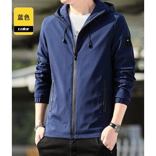 2021 Fashion Jacket Men Outwear Sweatshirts Casual Cotton Sportswear Coat Zip Cardigan Clothes