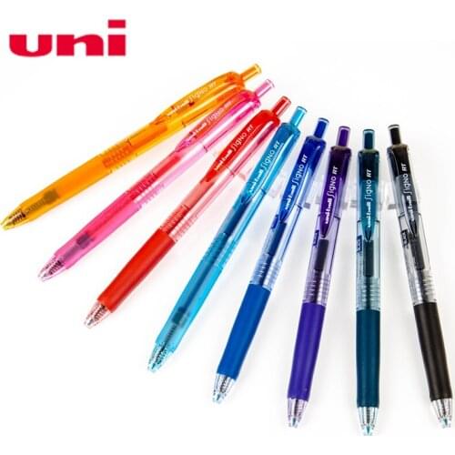 8Pcs UNI Color Gel Pen 0.38mm Bullet Head Multicolor Business Office Signature Pen UMN-138 Student Stationery Pressure
