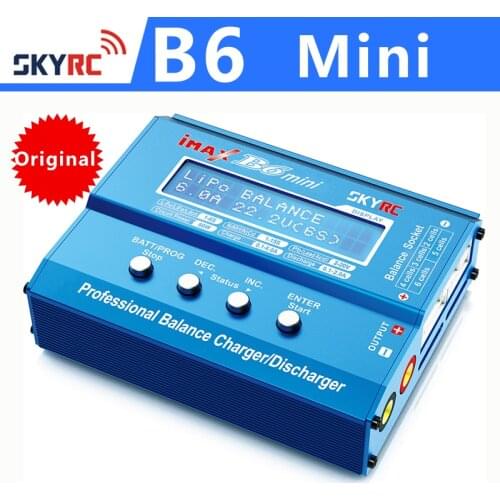 Original SKYRC IMAX B6 mini Balance Charger 60W Discharger for RC Helicopter nimh nicd Aircraft Intelligent Battery Charger