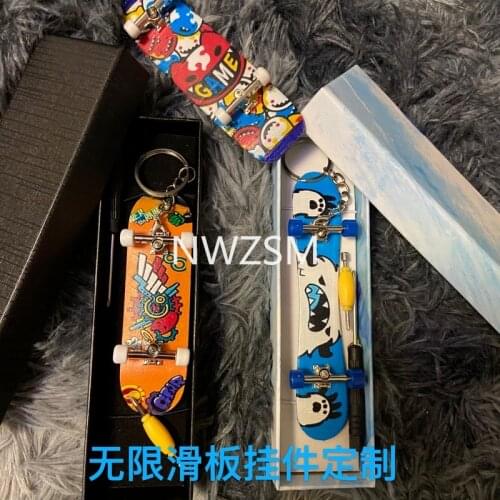 Infinity Skateboard Sk8 Finger Skateboard Longboard Periments Custom Character Anime Gift Langali Cherry Keyring