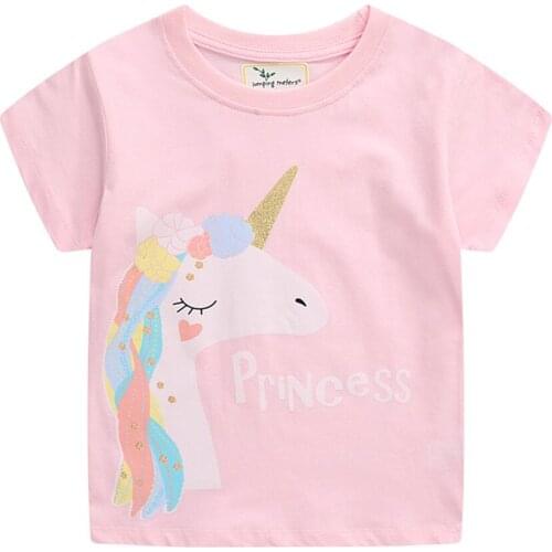 New Arrival Summer Animals Print Baby T shirts Fashion Cotton Boys Girls Tops