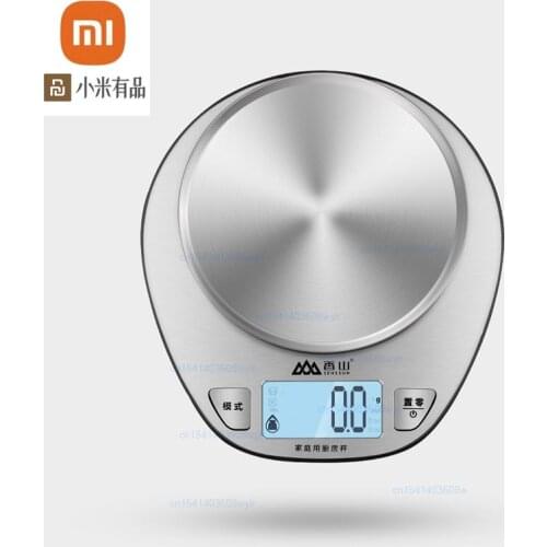 Xiaomi youpin Xiangshan Electronic Kitchen Scale EK518 Silver Accurate Weighing Stainless Steel Scale High Precision Sensing
