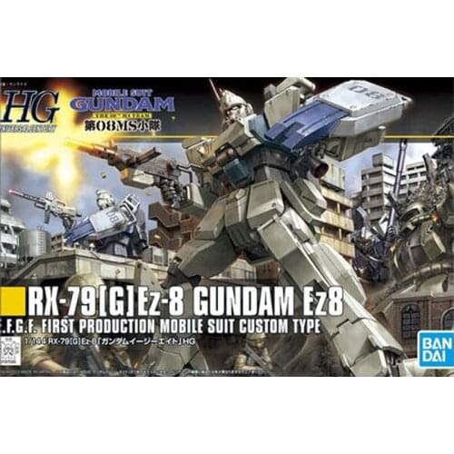 Bandai Gundam HGUC HG 155 RX-79[G] EZ-8 Assembly Anime Figure Action Toys for Kid Gifts