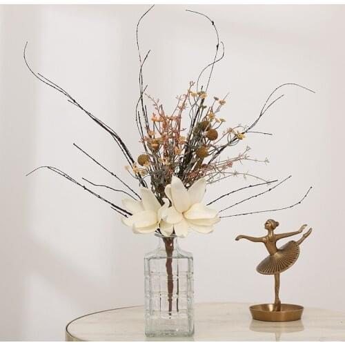 Artificial Orchid Simulation Bouquet Magnolia Home Decoration Art Craft Fake Flower Photography Props Flower Wedding