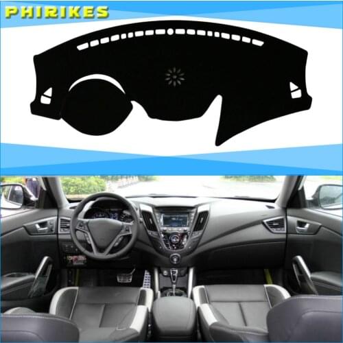 For Hyundai Veloster 2012 2013 2014 2015 2016 2017 Car Dashboard Cover Mat Pad Sun Shade Instrument Protect Carpet Accessories