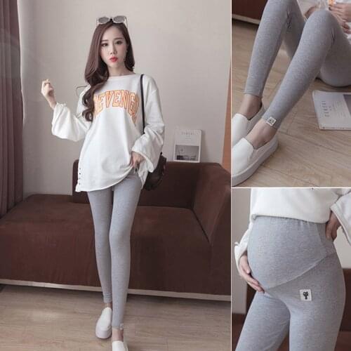 Pregnant Women Leggings Pants Trousers Lifters Stretchy Slim for Maternity Autumn -OPK