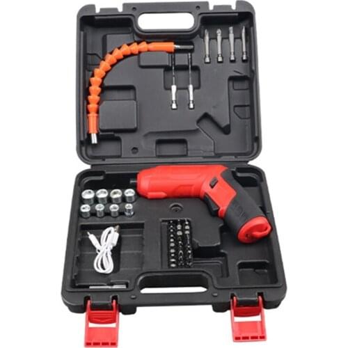 47 Pcs Mini 4V Electric Screwdriver Battery Operated Cordless Screw Driver Drill