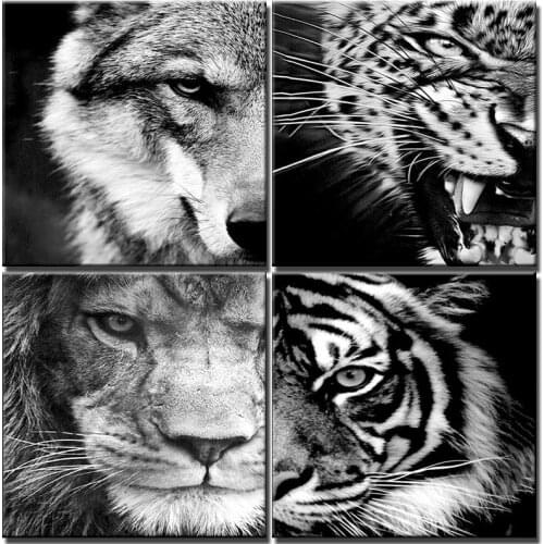 Oil Painting By Number Animals Gaze Scenery Diy For Adult Kit Gift Acrylic Paint Living Room Art Coloring By Number Home Decor