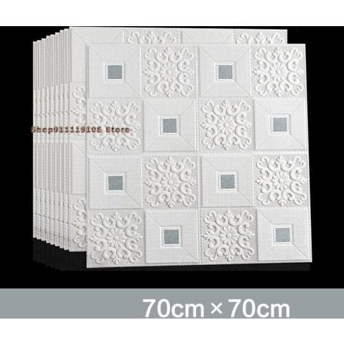 European Style 3d Stereo Wall Stickers Living Room TV Decoration Wallpaper Self-Adhesive Ceiling Wall Waterproof Decoration