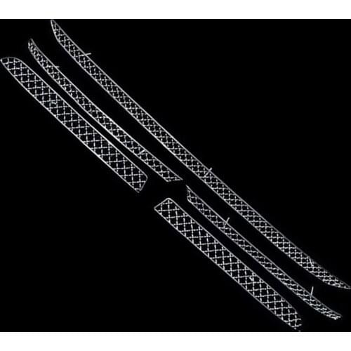 5PCS Stainless Steel Car Front Anti-insect Grille Grill For Toyota Highlander 2011 2012 2013 2014