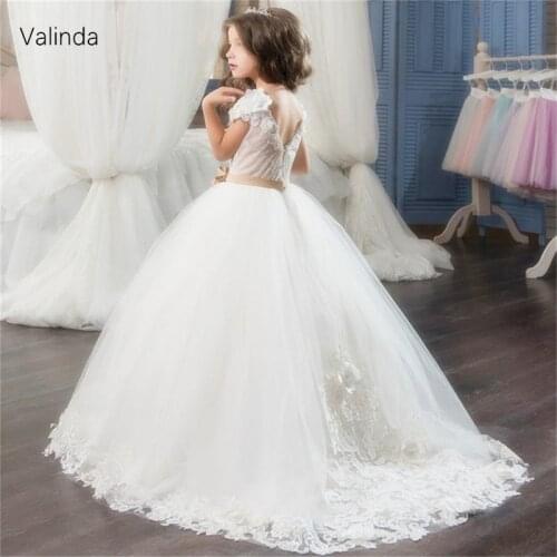 Little Princess Flower Girl Dresses for Wedding Girls Pageant Gowns Children Clothing