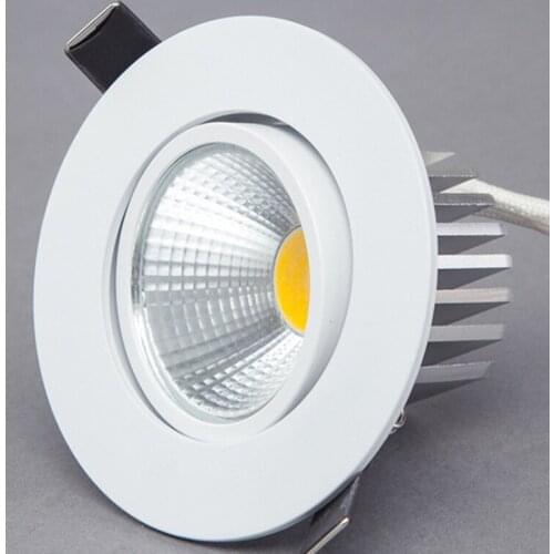 Dimmable LED Downlight 5W 7W 9W Spot LED DownLights Dimmable cob LED Spot Recessed down lights for living room 110v 220v