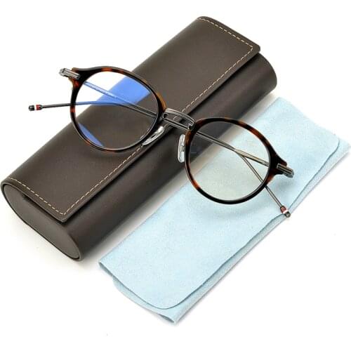 Vintage Retro Small Round Optical Myopia Eyeglass Frame Ultra Light Titanium Limited Edition Original Quality Women Man Eyewear