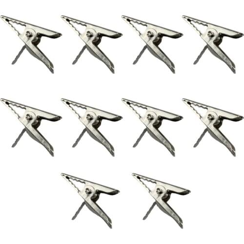 Clothes Clips Hanging Pins Clamp Metallic 10pcs Metal Christmas Tree Accessories
