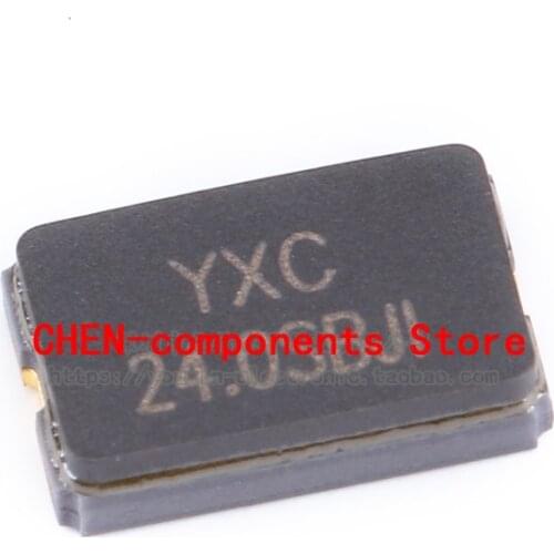 5pcs SMD passive crystal YSX530GA 24MHz 10PPM 20pF X503224MSB2GI 2 feet