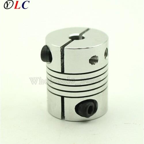 Aluminium 5/6/6.35/7/8/10/12mm 5*5 mm CNC Motor Jaw Shaft Coupler 5mm To 5mm Flexible Coupling D25 L30, D*L=25*30mm