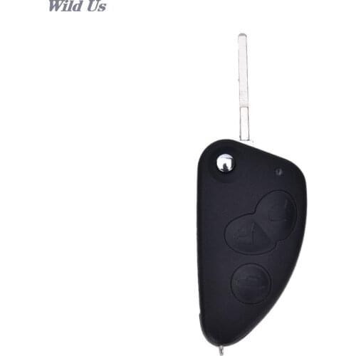 Car Replament Key Case Shell For Alfa Romeo New 1pc 3 Buttons Flip Remote 147 156 166 GT Ltd TS