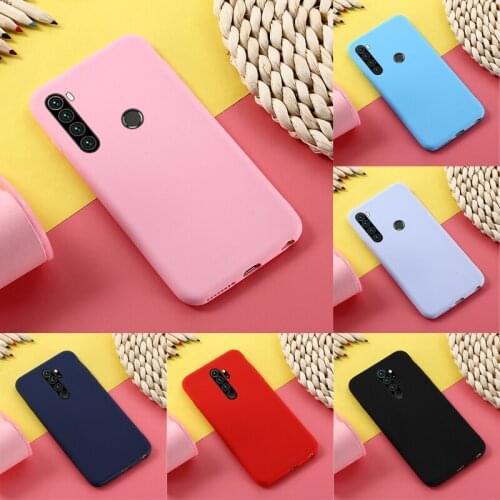 For Xiaomi Redmi Note 8 Pro Case for Redmi Note8 Back Cover Candy Color Soft TPU Case for Redmi Note 8 Pro Case Protect Bumper