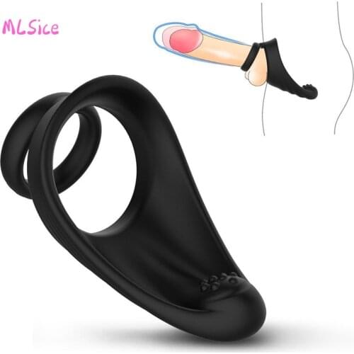 Penis Ring For Male Masturbator Lock Penis Sleeve Lock-Cock Rings Penis Trainer Beginer Reusable Blowjob Black Men Sex Toys