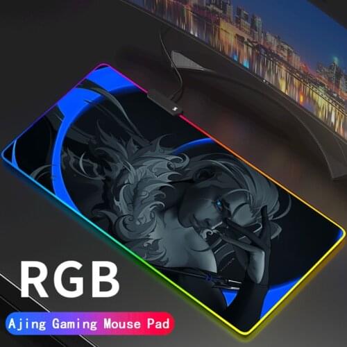 Valorant Gaming Mouse Pad RGB Large Mouse Pad Gamer Anime Mouse Mat Computer Mousepad Led Backlight Keyboard Desk Mat