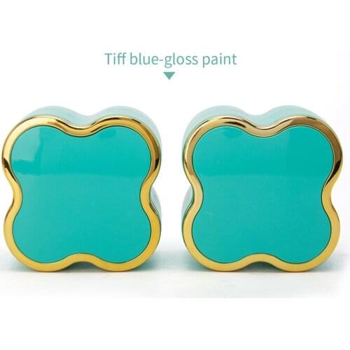 Quadrilateral Tif Blue Led Light Wedding Pendent Jewelry Display Storage Box For Femal Earring Ring Jewellry Organizer Gift Case