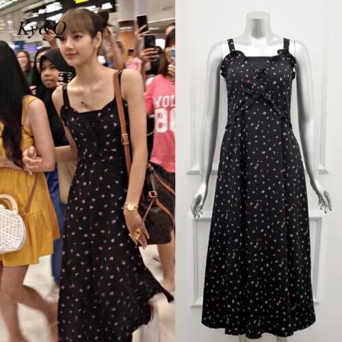 Summer Floral Suspender Dress Women Sleeveless High Waist French Retro Open Back Beach Long Dresses Female 2021 Fashion