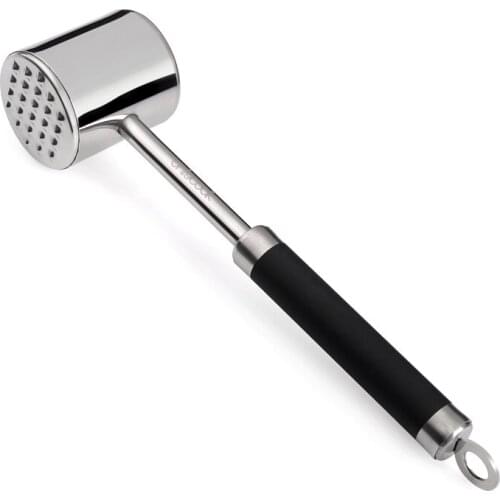 Meat Hammer Beat Circular SUS 304 Stainless Steel Two Sides Beef Pork Chicken Beater Quality Utensils Household Kitchen Gadget