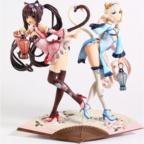 Nekopara Chocola Vanilla PVC Figure Anime Figure Japanese Model Toys China Dress Collection Doll