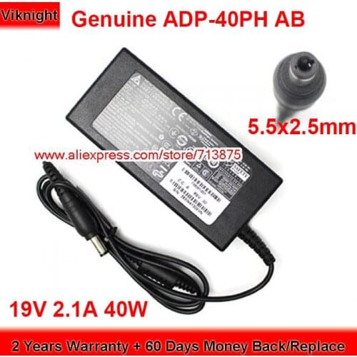Genuine Delta ADP-40EH 40W Charger 19V 2.1A AC Adapter for Asus UL30A-X2 UL30A-A2 UL50AG-A2 VX238 Power Supply