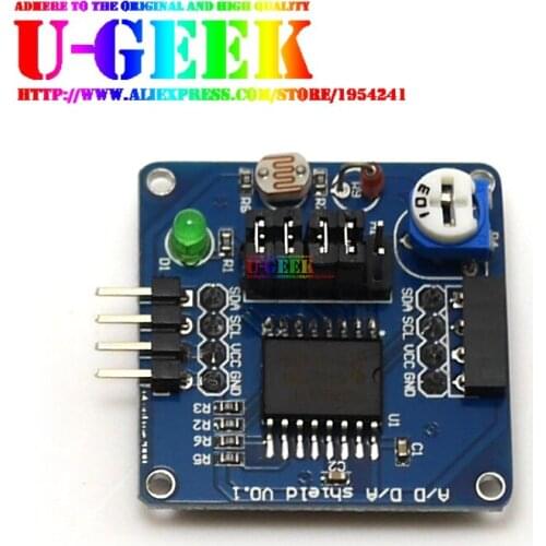 UGEEK AD/DA conversion Module LED Temperature Light Module for Arduino / Raspberry Pi 3 / 2 / B / B+ / A+, Suport Stack