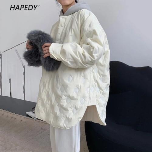 Women Winter New Design Light Oversized Duck Down Coat Japanese Shirt Style Pullover Down Parka Jacket Loose Warm Outerwear Tops