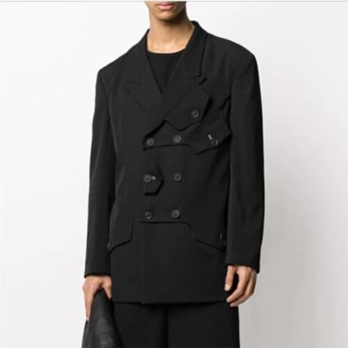 S-6XL!!2020 Spring Europe and the United States personality youth suit fashionable men casual loose single suit coat