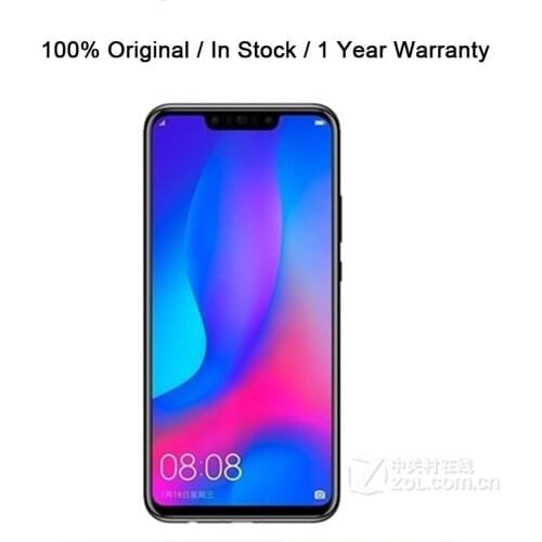 International Firmware HuaWei Nova 3 4G LTE Smart Phone 6.3" Full Screen Android 8.1 Fingerprint Kirin 970 24.0MP+24.0MP Stock