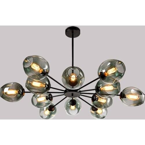 Modern Creative Chandelier Ceiling Home Decoration,Glass Chandeliers for Living Room Bedroom Indoor Hanging Lamp Kitchen Fixture