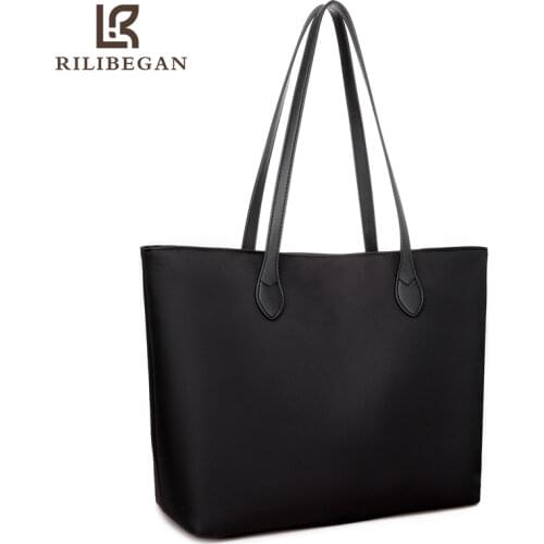 Concise Shoulder Bag Women Large Capacity Canvas Fashion Tote Bag Women Handle Handbag Causal Messenger Crossbody Bag Women