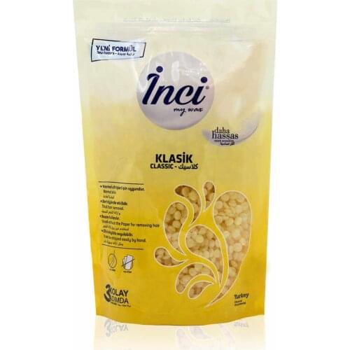 Pearl waxing classic 1 package 200 grams natural resin, 100 natural, bezsiz painless hair removal; beads hard waxing