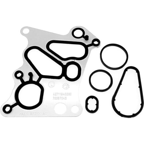 1 Set Car Engine Radiator Oil Cooler Gasket for Mercedes Benz M271 W204 C180 C200 E200 SLK Car Oil Filter Housing Gasket Kits