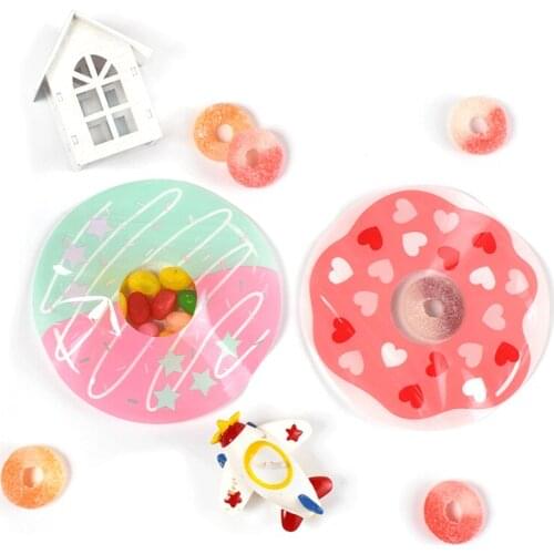 10PCS Cute Creative Thicken Chocolate Bean Nougat Packaging Bag Net Red Candy Cookie Bag Niuza Biscuit Ziplock Bags