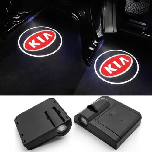 2pcs FOR KIA LED Car Door Welcome Light Logo Projector Cerato Sportage K2 K3 K5 Sorento Sportage Rio Soul car-styling decoration